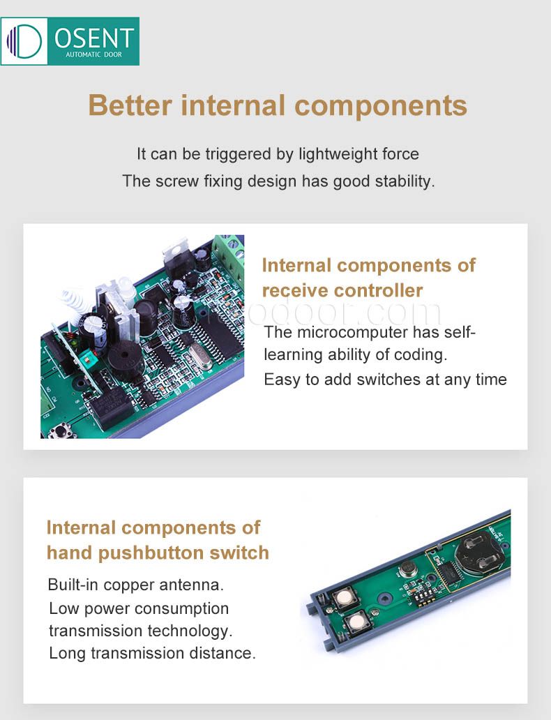 internal components of wireless pushbutton switch