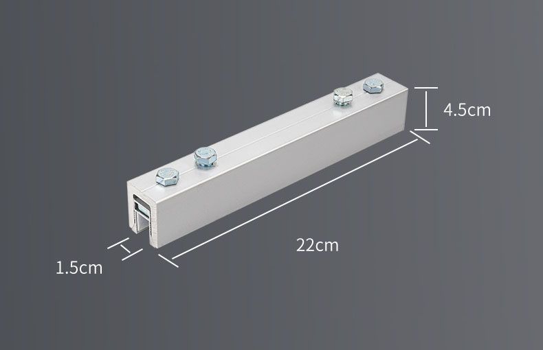 size of short glass clamp